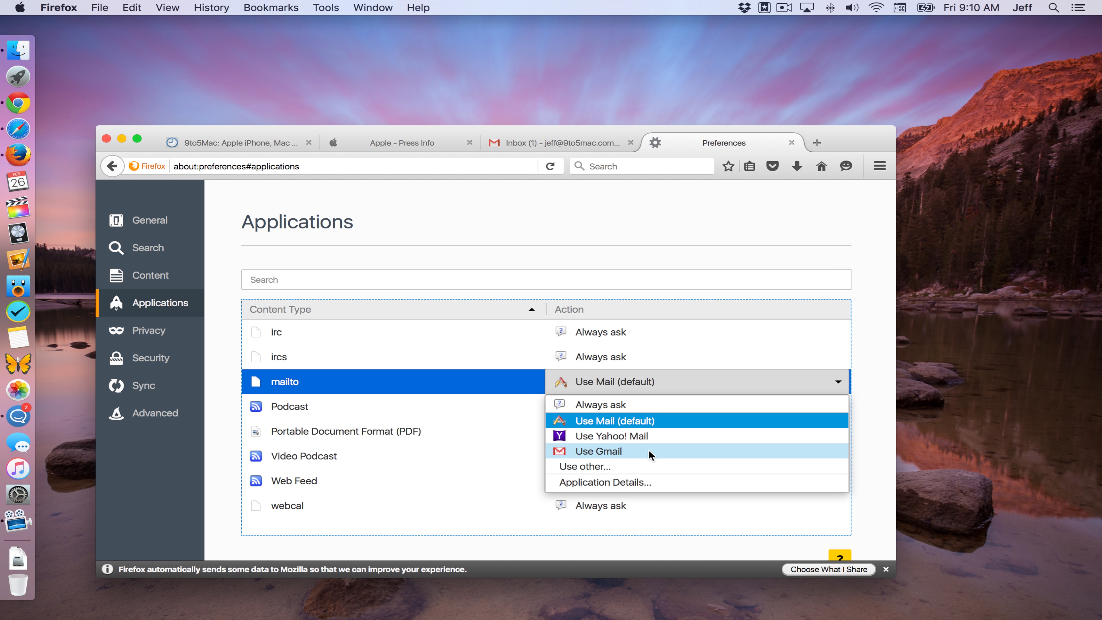 compare chrome and firefox for mac os