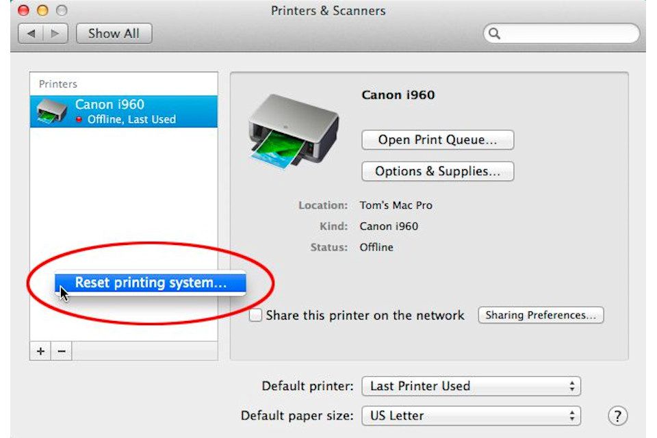 mac osx adobe print problem